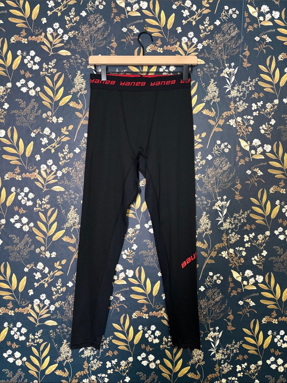 Bauer Essential Comp Pant Black Hockey Base Layer Size M